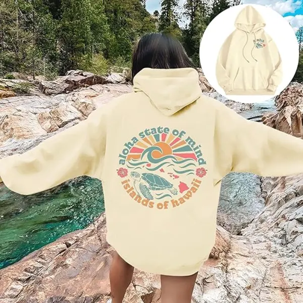 Women's Oversize Coconut Girl Beach Hoodie - Wayrates.com 