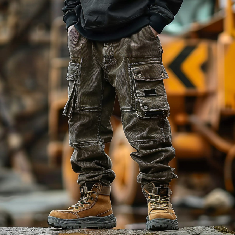 

Men's Multi-Pocket Vintage Outdoor Work Trousers