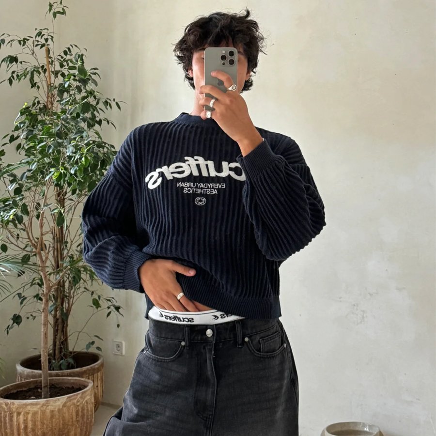 

Unisex Iconic Light Printing Casual Oversized Sweatshirt