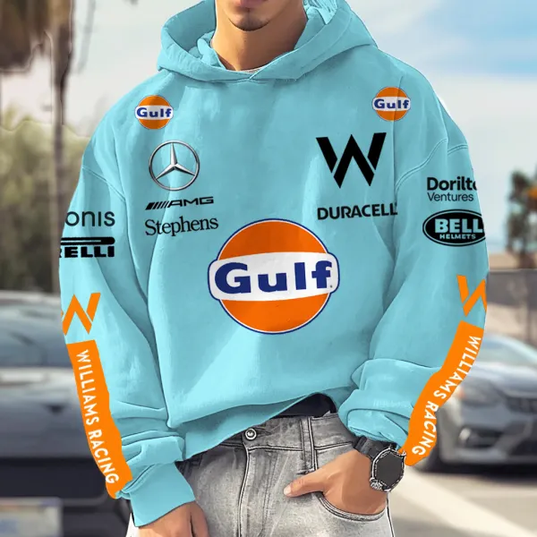 Unisex Vintage Racing Casual Print Hoodie - Ootdyouth.com 