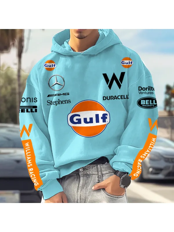 Unisex Vintage Racing Casual Print Hoodie - Shopyiyistories.com 