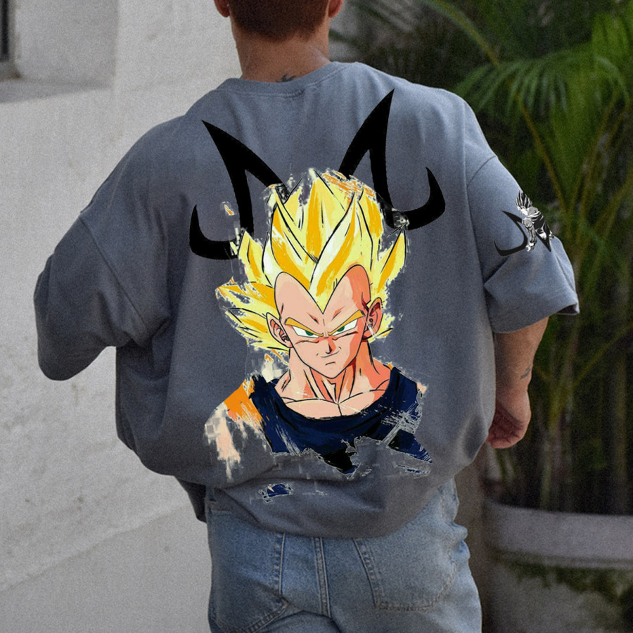 

Casual Anime Print Oversized T-shirt