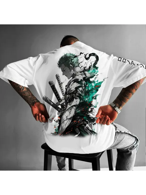Unisex Oversized Anime Printed Gift Casual T-shirt - Shopyiyistories.com 