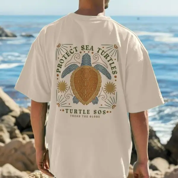 Sea Turtle Oversized T-Shirt - Yesunshine.com 