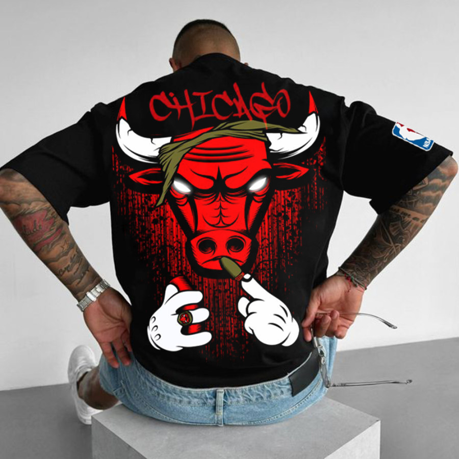 

Unisex Oversized Basketball Print Casual Tee