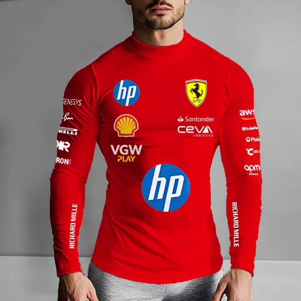 Unisex Racing Slim Compression Long Sleeve T-Shirt - Ootdyouth.com 