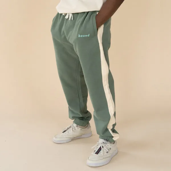 Green Striped Jogging Pants Fashion Casual Sweatpants - Wayrates.com 