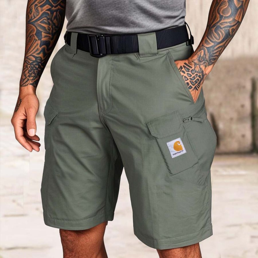 

Men's Vintage Wear-Resistant Multi-Pocket Tactical Casual Walkshort Workwear Cargo Shorts