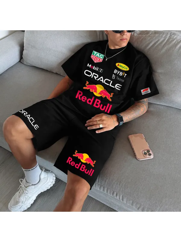 Racing Print Oversized Two-Piece Set - Anrider.com 
