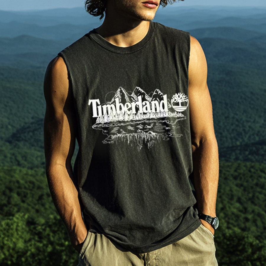 

Men's Casual Outdoor Comfortable Breathable Printed Loose Vest Top