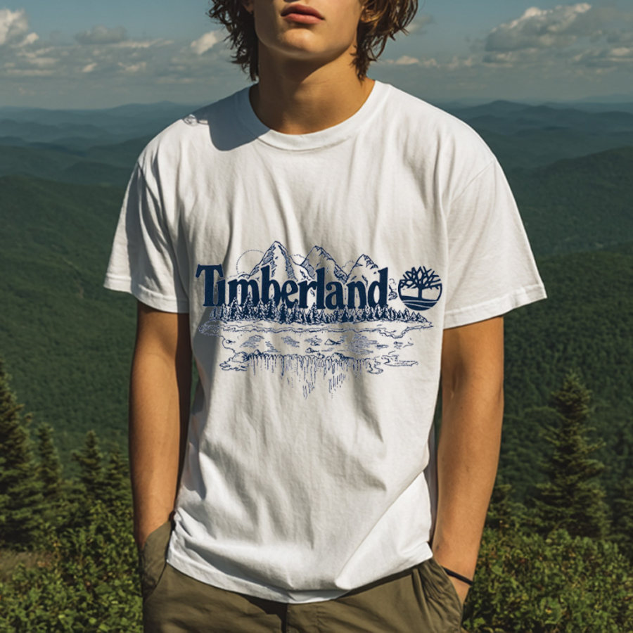

Men's Casual Outdoor Comfortable Breathable Printed Loose T-shirt Top