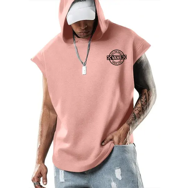 Muscle Stylish Hooded Sleeveless Top For Men - Perfect For Casual And Sporty Looks - Wayrates.com 