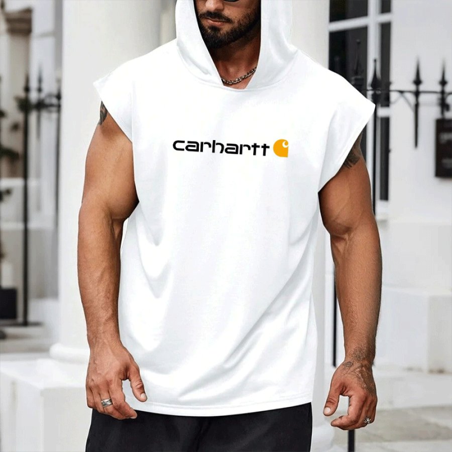 

Muscle Stylish Sleeveless Hoodie For Men - Perfect For Casual And Active Wear