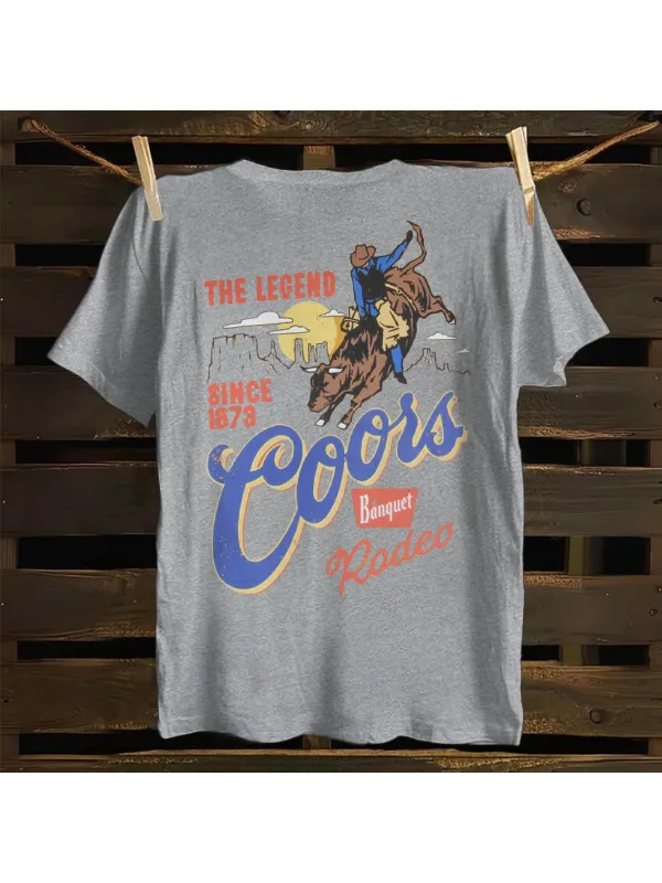 Western Legend Graphic Men's T-shirt - Aptkoi.com 