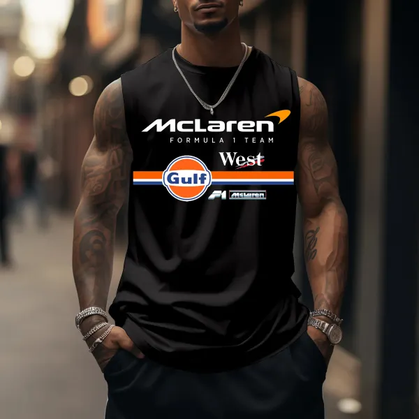 Men's Racing Team Graphic Sports Tank Top - Wayrates.com 