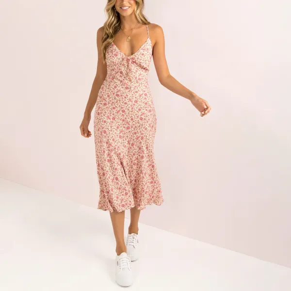 Ladies Suspender Floral Print Sexy Dress - Wayrates.com 
