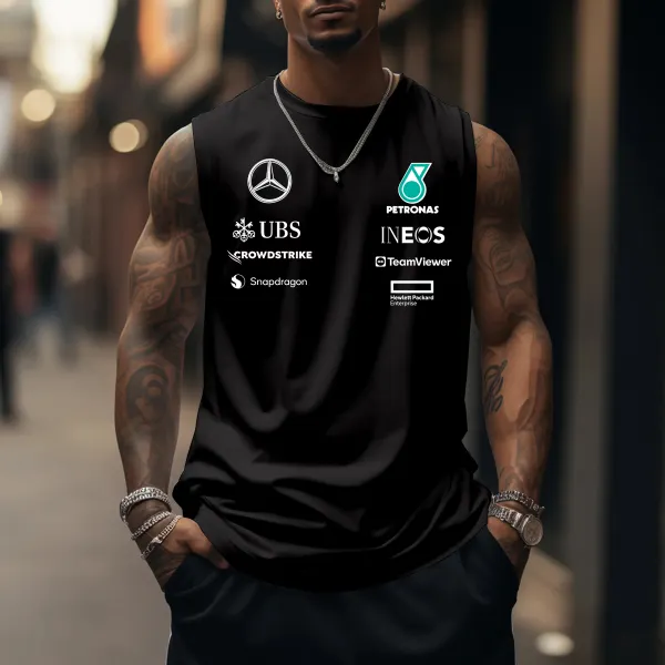 Men's Racing Team Graphic Sports Tank Top - Ootdyouth.com 