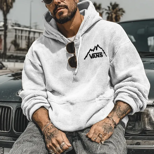 Outdoor Brand Print Oversized Hoodie - Wayrates.chimpone.com 