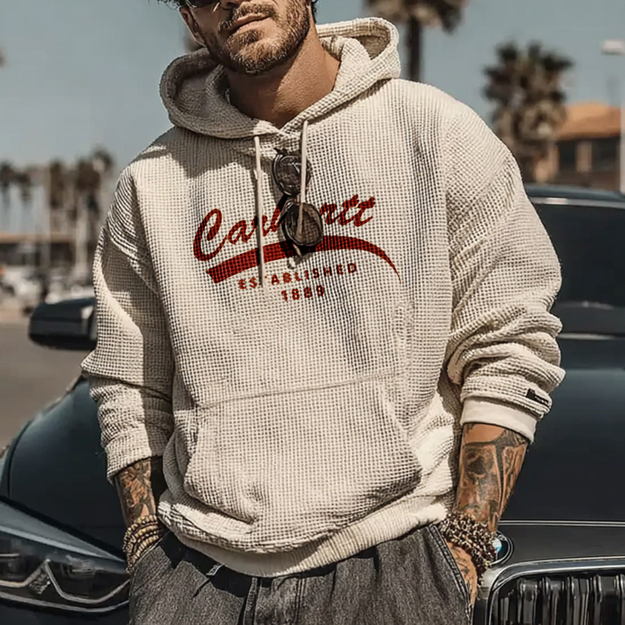 

Vintage Vacation Lettering Oversized Hoodie