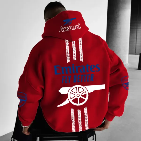 Unisex Football Team Logo Print Jersey Casual Oversized Sweatshirt - Wayrates.com 