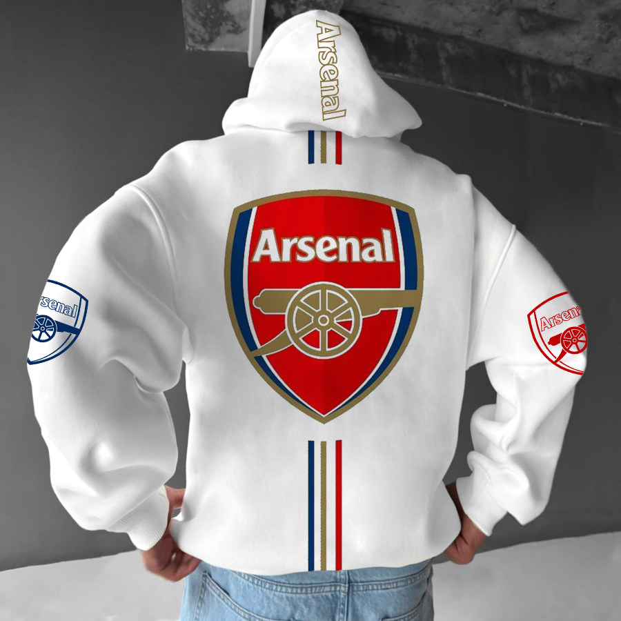 

Unisex Football Team Logo Print Jersey Casual Oversized Sweatshirt