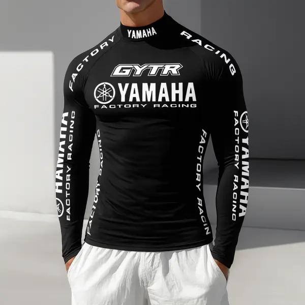 Unisex Slim Fit Long Sleeve Casual Racing Print T-Shirt - Wayrates.com 