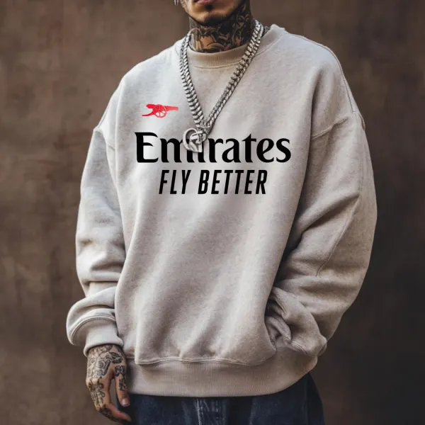 Stylish Graphic Sweatshirt For Casual Wear - Wayrates.com 