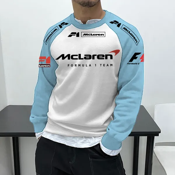 Unisex Racing Team Contrast Raglan Sweatshirt - Wayrates.com 