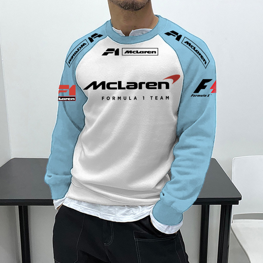 

Unisex Racing Team Contrast Raglan Sweatshirt