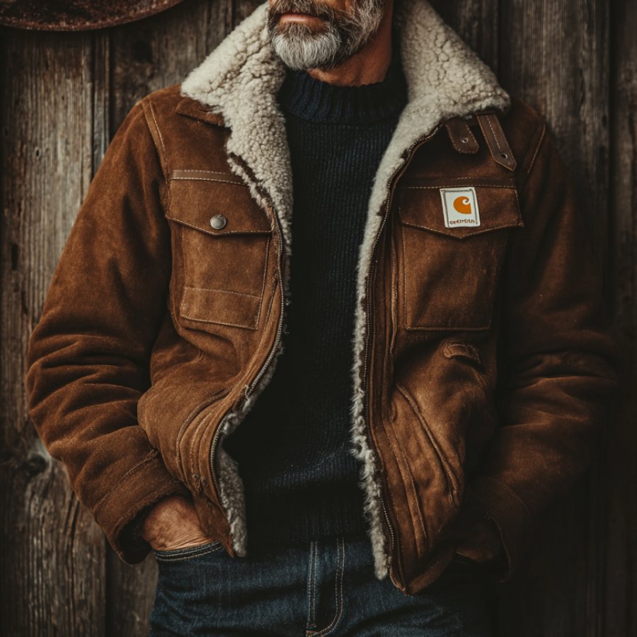 

Warm And Stylish Winter Jacket With Sherpa Lining