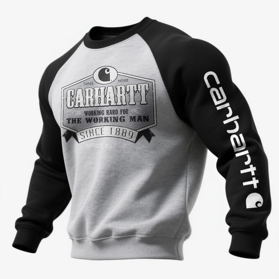 

Loose Casual Contrast Color Raglan Sleeve Crew Neck Sweatshirt