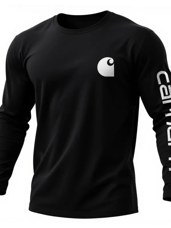 Carhartt Casual Long-sleeved T-shirt Pure Cotton Comfortable Bottoming Shirt - Wantbright.com 