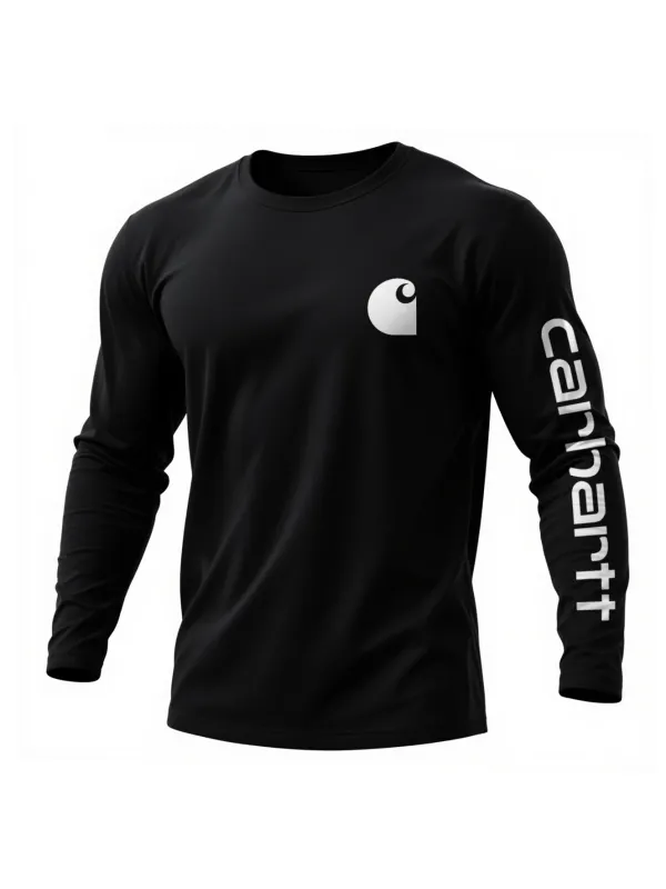Casual Round Neck Long-sleeved T-shirt Pure Cotton Comfortable Bottoming Shirt - Aptkoi.com 