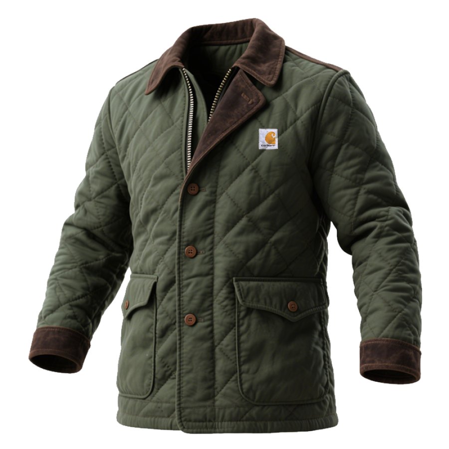 

Quilted Jacket With Diamond Stitching For Ultimate Warmth And Style