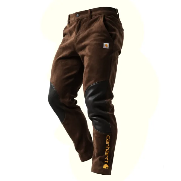 Men's Contrasting Color-blocked Trousers - Wayrates.com 