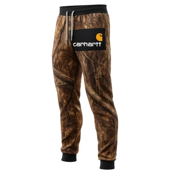 Men's Vintage Branch Camouflage Print Jogger Pants - Wayrates.com 