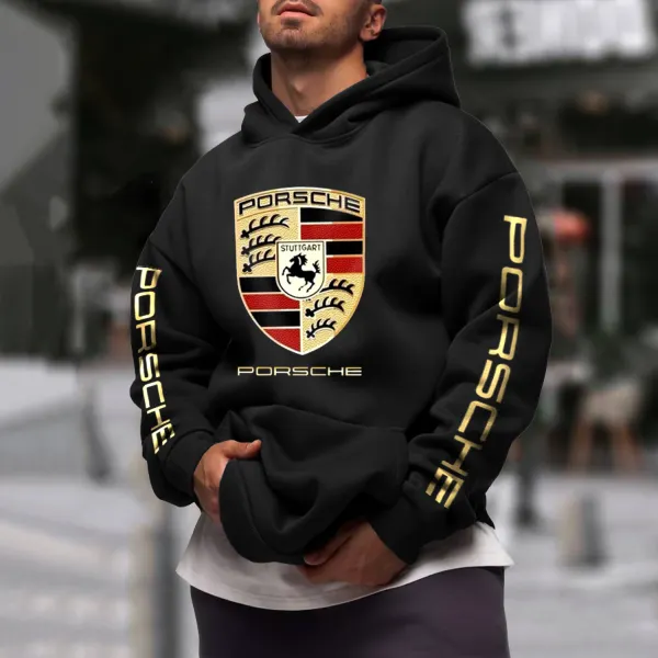 Casual Racing Branded Print Hoodie - Wayrates.com 
