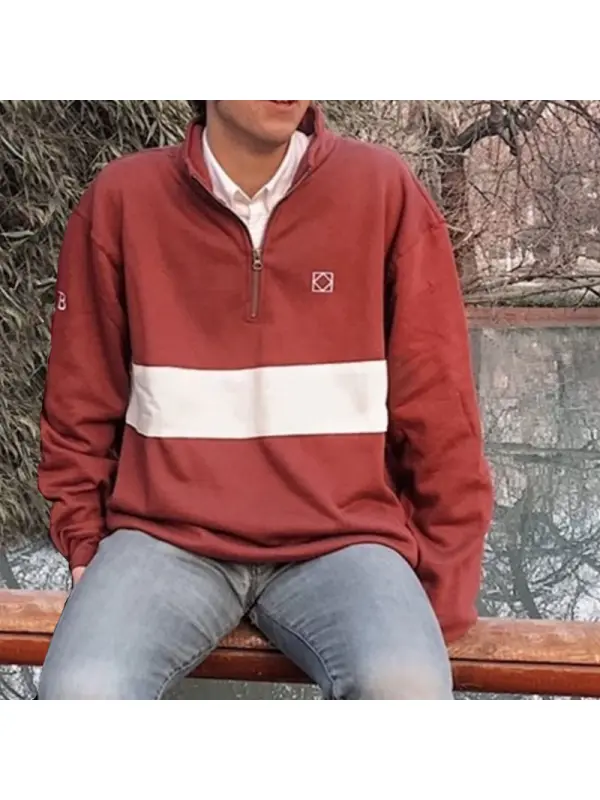 Vintage unisex couple polo sweatshirt - Anrider.com 