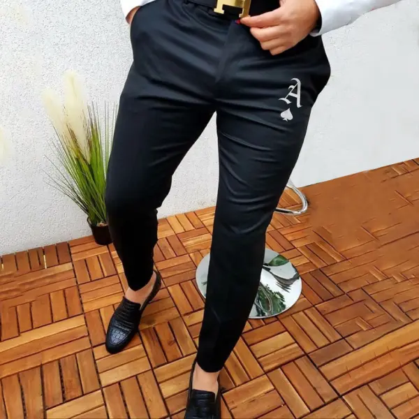 Mens Fashion Classic Elegant British Style Casual Pants - Menilyshop.com 