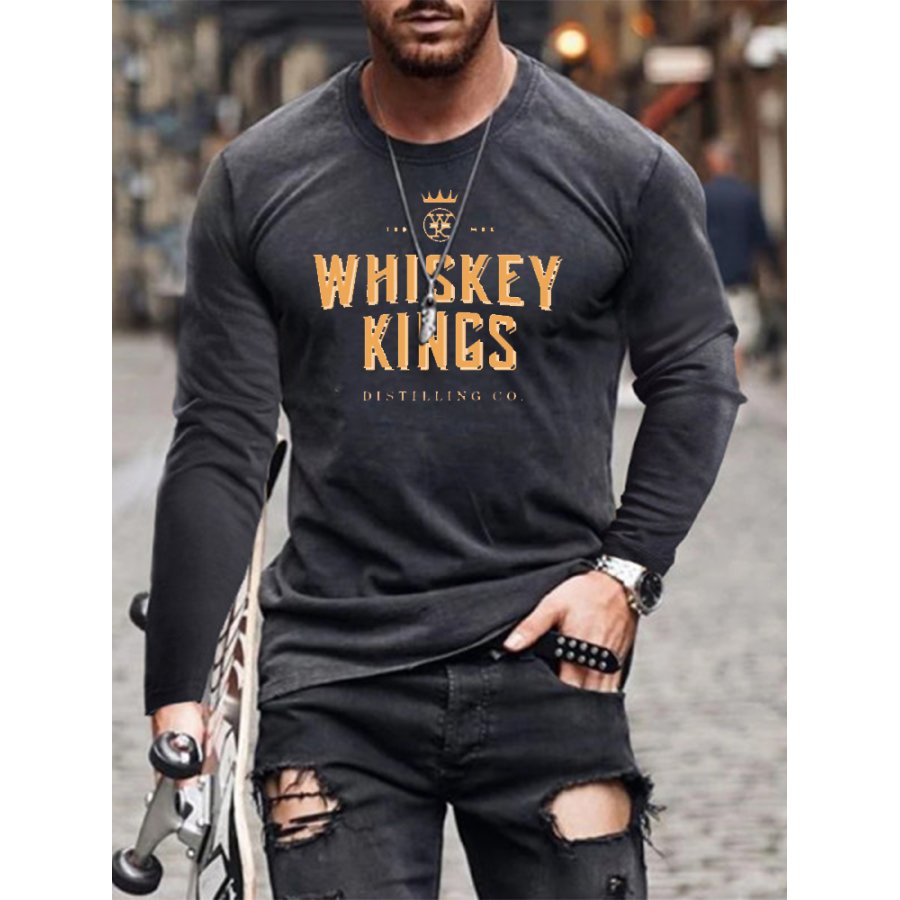 

Mens Whiskey Jameson Print Hoodie