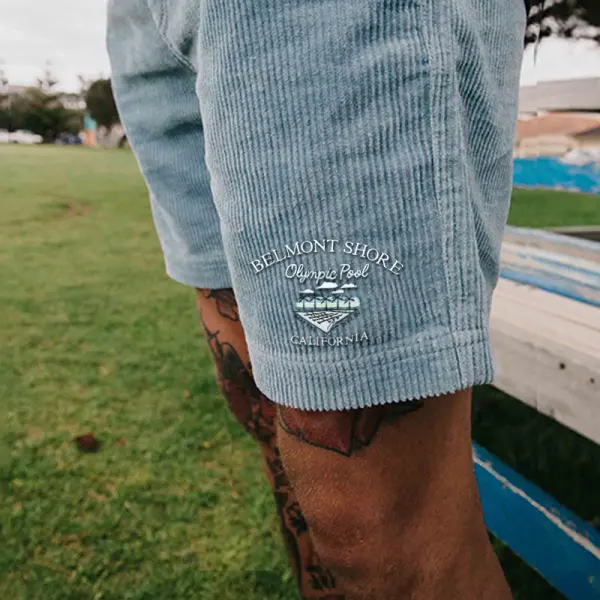 Boardshort En Velours Côtelé 'Belmont Shore' - Faciway.com 