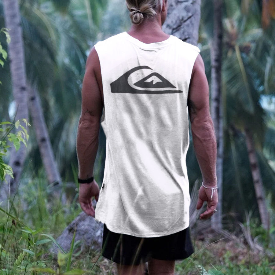 

Men's Vintage Simple Quiksilver Surf Sleeveless