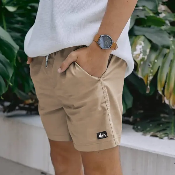 Men's Shorts Retro Cargo Shorts Simple 5 Inch Shorts Daily Casual Khaki - Localziv.com 