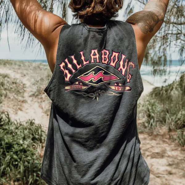 Men's Leisure Surfing Printed Vest - Cotosen.com