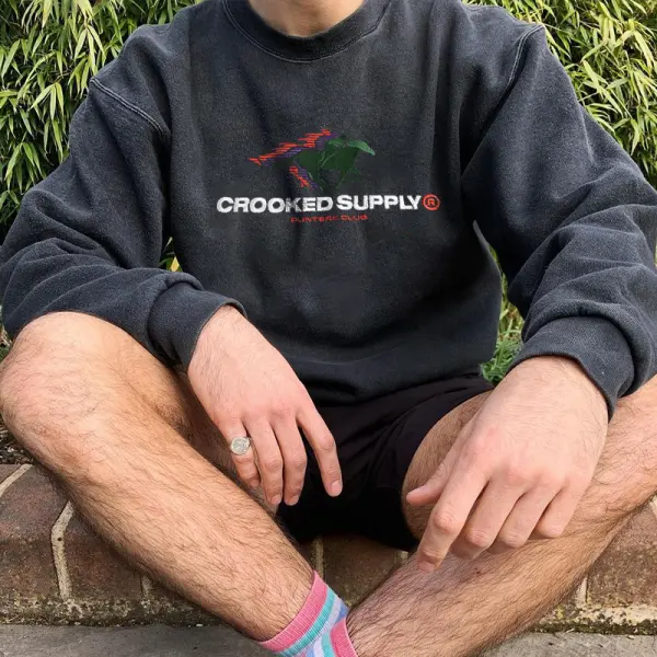 Men's Retro Graphic Sweatshirt - Albionstyle.com 