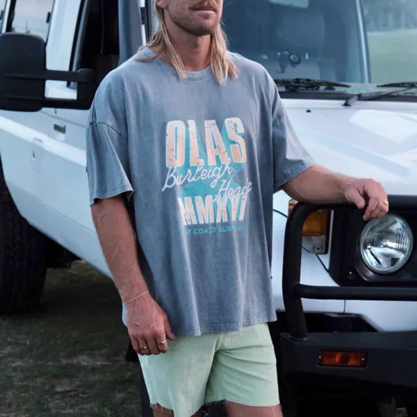 Unisex Retro Surf Oversized T-Shirt - Albionstyle.com 