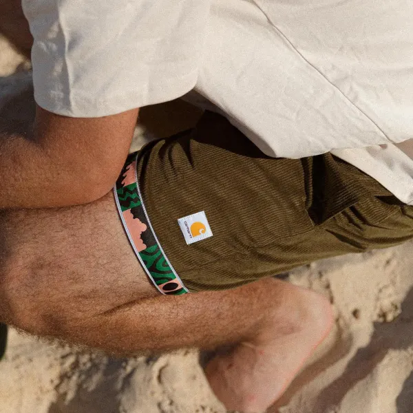 Corduroy Surf Shorts Unisex Street Retro Skateboard Shorts - Trissla.com 