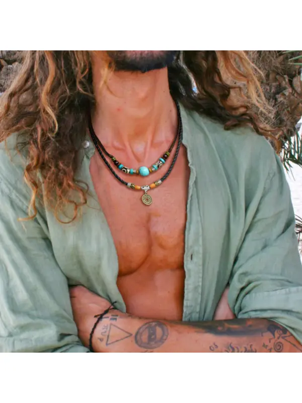 Men's Vintage Beaded Necklaces - Shopyiyistories.com 