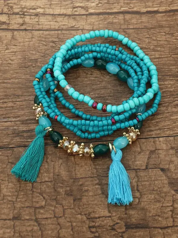 Unisex Retro Bohemian Tassel Bracelet - Sunshinetip.com 