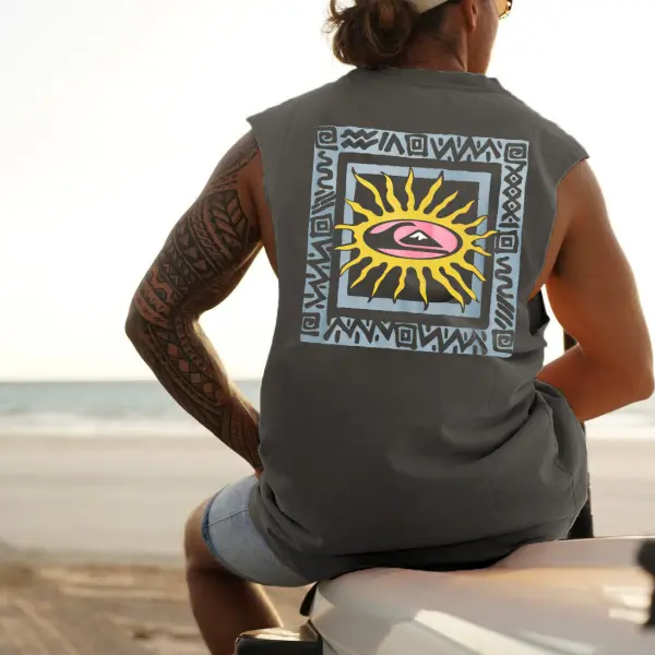 Mens Vintage Surf Sleeveless Top - Albionstyle.com 